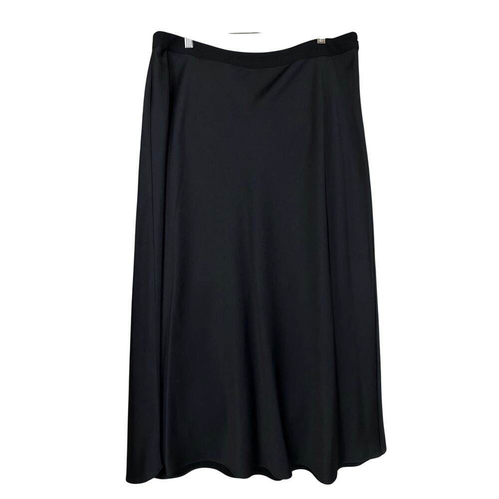 Vince Camuto Black Side Zipper Classic Maxi Skirt Size 14 LARGE